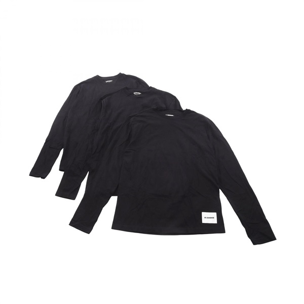 ジルサンダープラス 3パック 長袖Tシャツ 衣料品 トップス メンズ