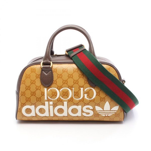 グッチ(GUCCI)グッチ GUCCI × adidas ミニ ダッフルバッグ GG