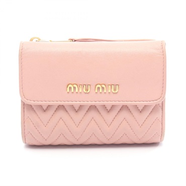 ミュウ ミュウ MATELASSE マテラッセ 二つ折り財布 財布 レディース