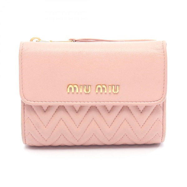 ミュウ ミュウ MATELASSE マテラッセ 二つ折り財布 財布 レディース