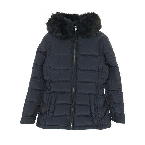 【美品】PRADA ダウンジャケット サイズ42 黒色 レディース オンラインストア限定】 プラダ レディース ダウン PRADA ブランド