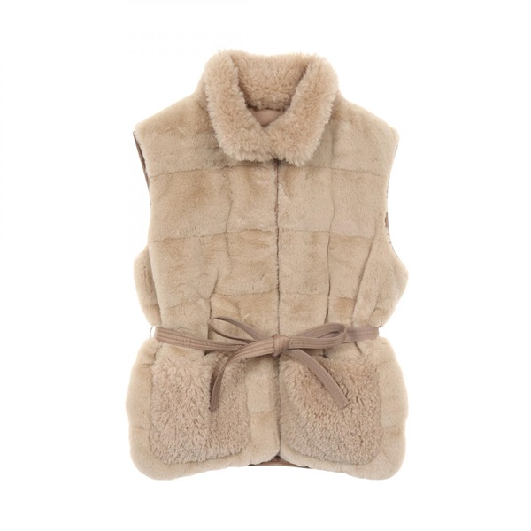 モンクレール JOUI フェイクファーテディ ダウンベスト 衣料品 アウター レディース