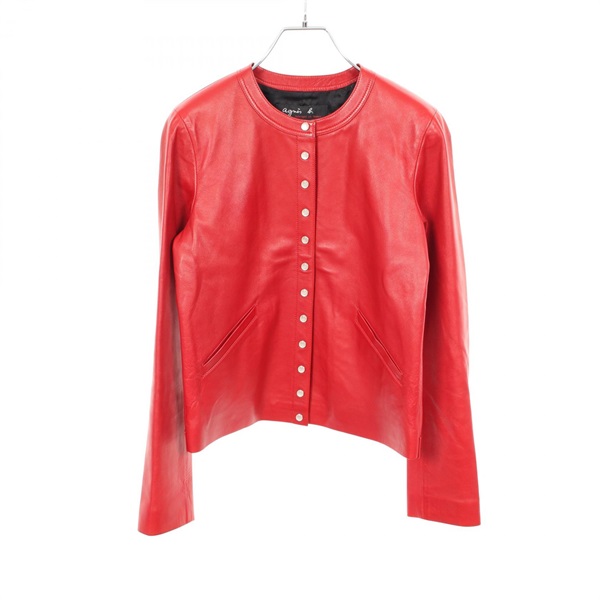 アニエスベー カーディガン プレッション ノーカラージャケット 衣料品 アウター レディース X101CU32