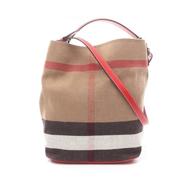 バーバリー ASHBY MEDIUM CANVAS CHECK HOBO ハンドバッグ バッグ レディース 3945728