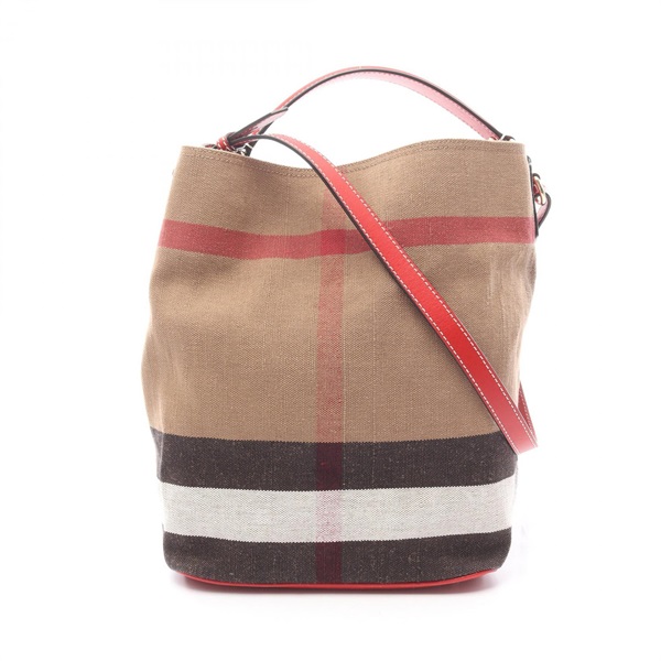 バーバリー ASHBY MEDIUM CANVAS CHECK HOBO ハンドバッグ バッグ レディース 3945728