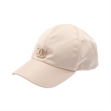 シャネル ココマーク サテンパール キャップ 帽子 レディース AA9129