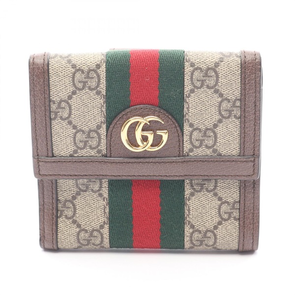 グッチ オフィディア GG フレンチフラップウォレット シェリーライン Wホック財布 財布 レディース 523173
