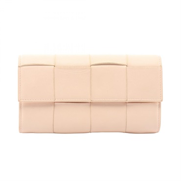 ボッテガヴェネタ イントレチャート フラップ ウォレット 長財布 二つ折り長財布 財布 レディース