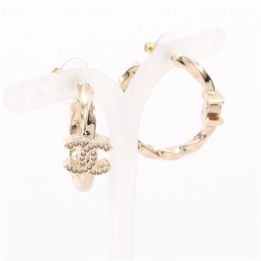 シャネル ココマーク フープ ピアス ジュエリー レディース