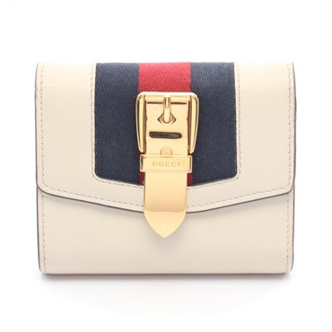 グッチ SYLVIE シルヴィ ウェブライン 三つ折り財布 財布 レディース 476081