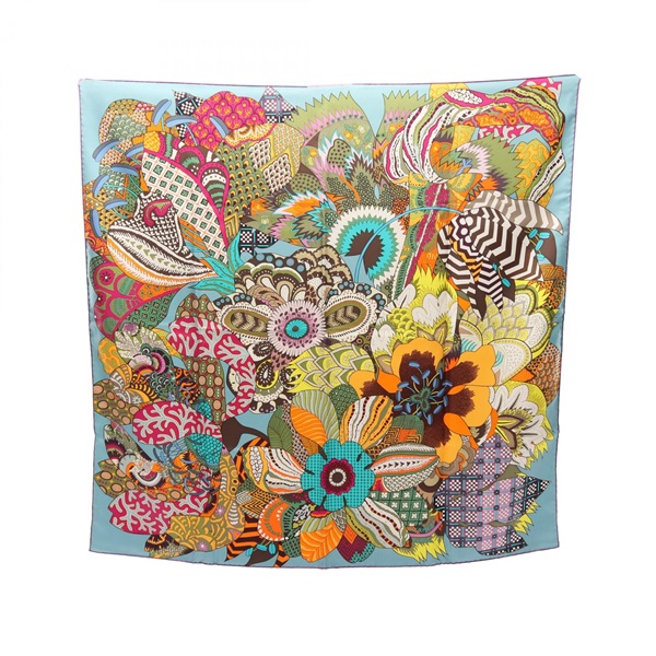 エルメス カレ90 FLEURS DINDIENNES スカーフ 衣料品 レディース