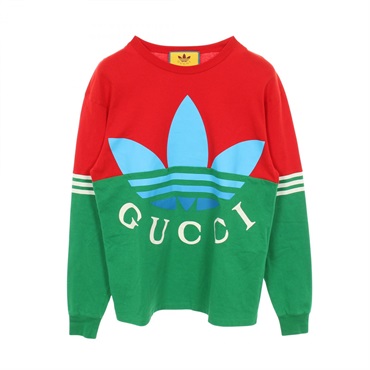 グッチ GUCCI × adidas 長袖Tシャツ 衣料品 トップス メンズ