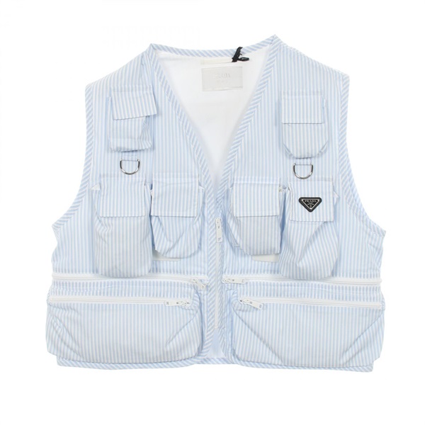 プラダ ストライプ ベスト 衣料品 トップス メンズ SGC499