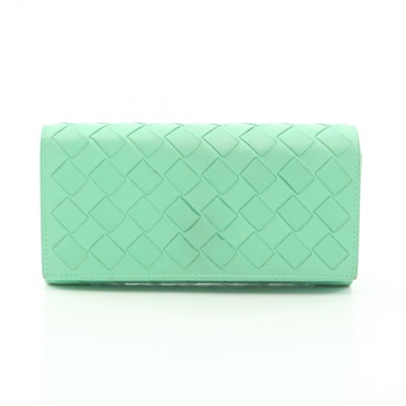 ボッテガヴェネタ イントレチャート レザー フラップ 長財布 二つ折り長財布 財布 メンズ レディース イントレチャート