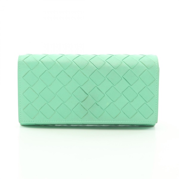 ボッテガヴェネタ イントレチャート レザー フラップ 長財布 二つ折り長財布 財布 メンズ レディース イントレチャート