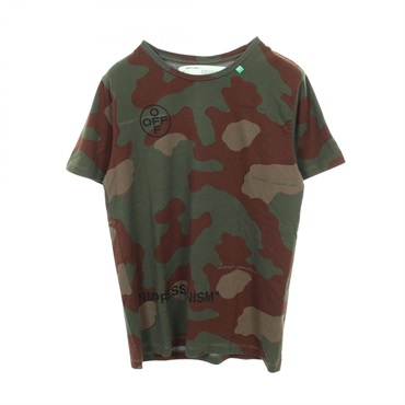 オフホワイト IMPRESSIONISM カモフラージュ 半袖Tシャツ 衣料品 トップス メンズ OMAA027R19185016