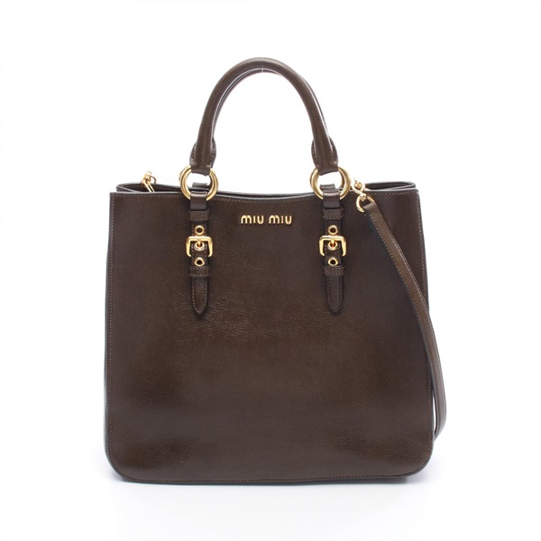 ミュウ ミュウ MADRAS マドラス 2WAY トートバッグ バッグ レディース RN0881