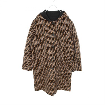 フェンディ ズッカ フード付き リバーシブル その他コート 衣料品 アウター レディース FF0249
