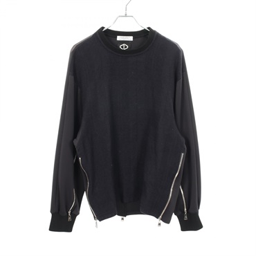 アクオドバイチャヌ 切替 ジップ プルオーバー その他トップス 衣料品 トップス メンズ