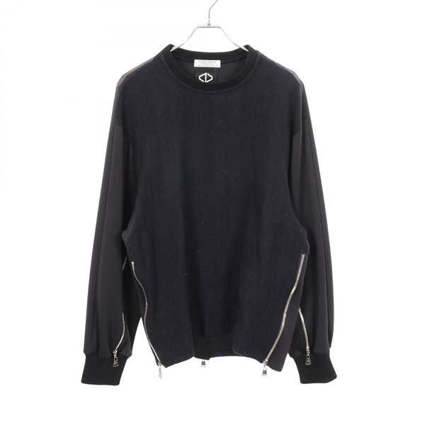 アクオドバイチャヌ 切替 ジップ プルオーバー その他トップス 衣料品 トップス メンズ