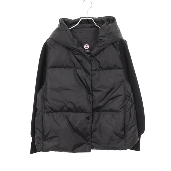 カナダグース ハイブリッジ アストリア ニット フーディージャケット フード付き ダウンジャケット 衣料品 アウター メンズ
