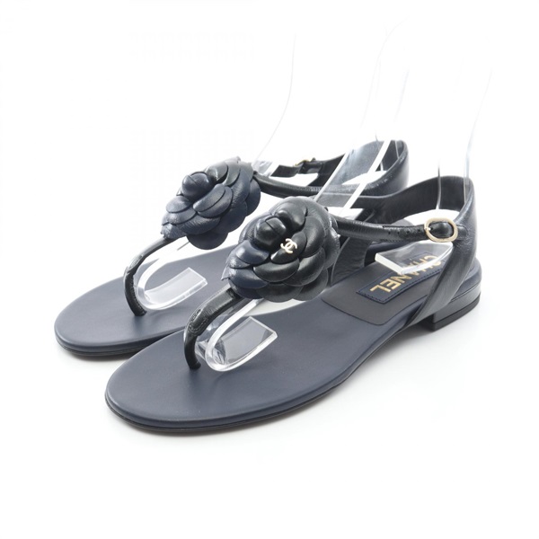 シャネル カメリア ココマーク サンダル 靴 レディース