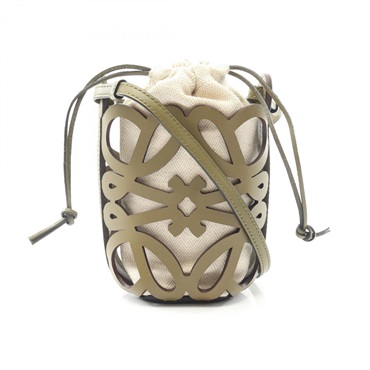 ロエベ アナグラム カットアウト ポケット ショルダーバッグ バッグ レディース C922Y62X02