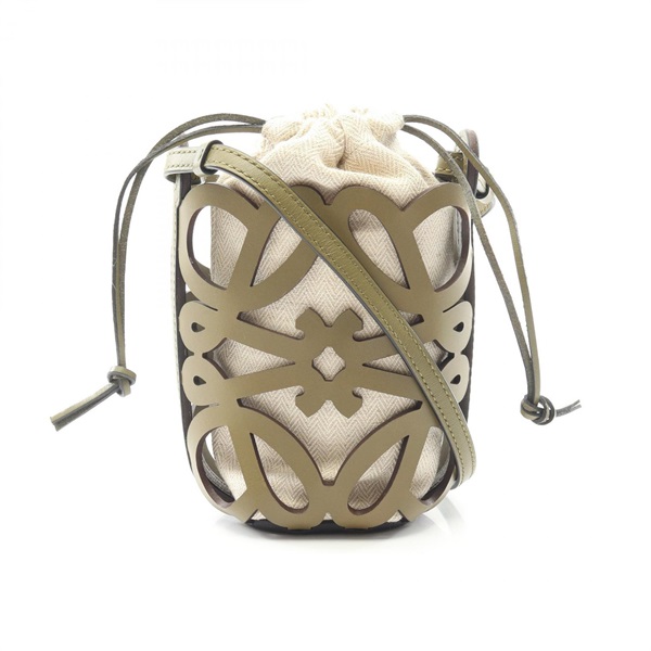 ロエベ アナグラム カットアウト ポケット ショルダーバッグ バッグ レディース C922Y62X02