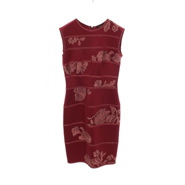 タダシショージ 刺繍 ノースリーブ ワンピース 衣料品 トップス レディース