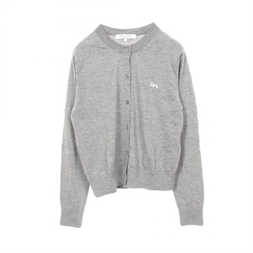 メゾンキツネ FOXパッチ レギュラー カーディガン 衣料品 トップス レディース