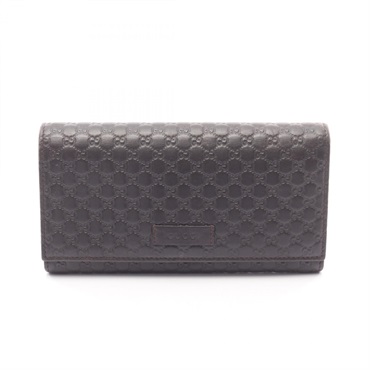 グッチ マイクログッチシマ 二つ折り長財布 財布 レディース 449396