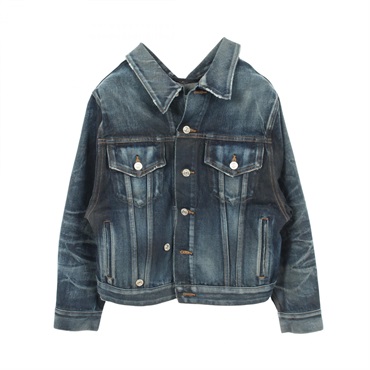 バレンシアガ ユーズド加工 ヴィンテージ加工 デニムジャケット 衣料品 アウター レディース