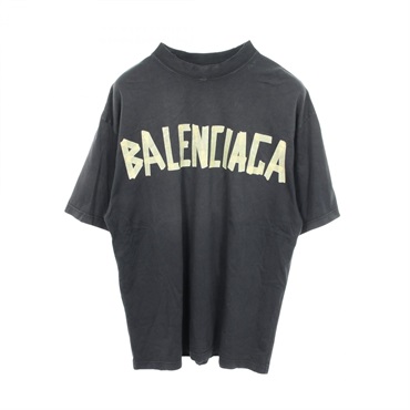 バレンシアガ TAPE TYPE ダメージ加工 半袖Tシャツ 衣料品 トップス メンズ レディース 739784
