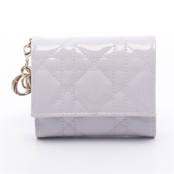 クリスチャンディオール LADY DIOR ロータスウォレット 三つ折り財布 財布 レディース S0181OVRB