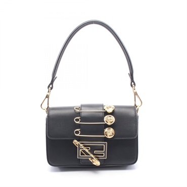 フェンディ FENDI × VERSACE FENDACE バゲット ブローチ装飾 ハンドバッグ バッグ レディース