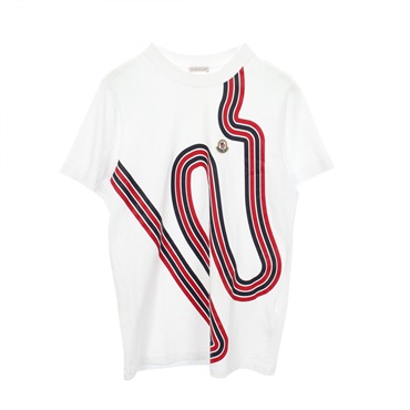 モンクレール ストライプ クルーネック 半袖Tシャツ 衣料品 トップス メンズ