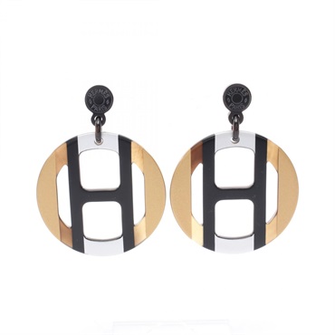 エルメス Hエキップ イリュジョン ドゥ ニュイ ピアス ジュエリー レディース