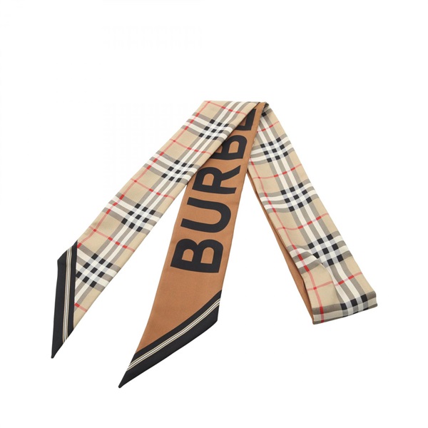 バーバリー Skinny Scarf チェック ロゴ スカーフ 衣料品 レディース