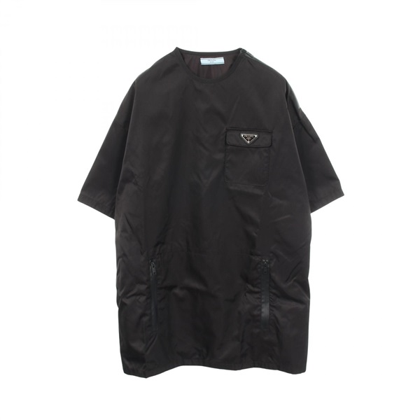 プラダ Re-Nylon 三角プレート 半袖 ワンピース 衣料品 トップス レディース