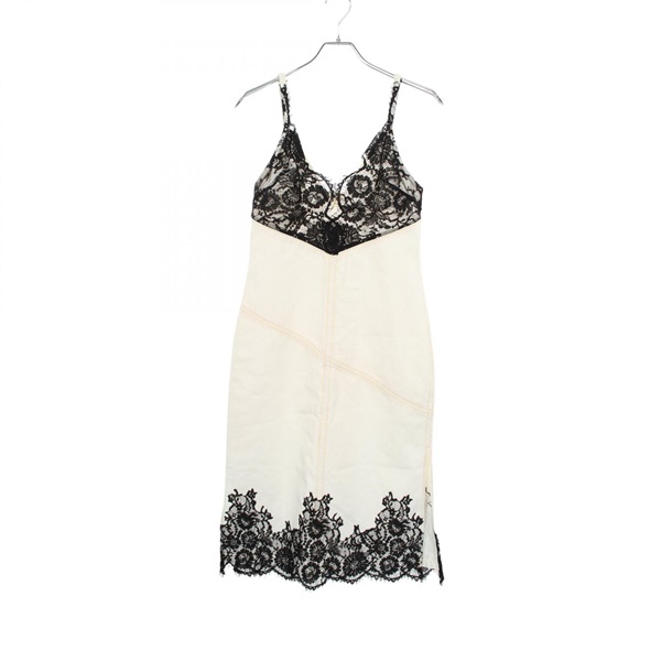 3.1フィリップリム Stonewashed Denim Slip Dress With Lace キャミソール ワンピース 衣料品 トップス レディース
