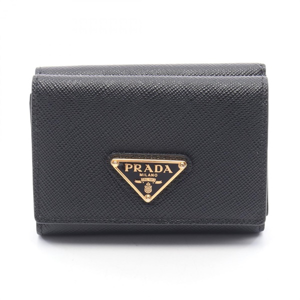 プラダ SAFFIANO TRIANG 三つ折り財布 財布 レディース 1MH042
