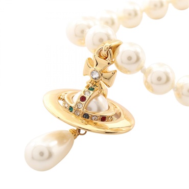 ヴィヴィアンウエストウッド ONE ROW PEARL DROP チョーカー アクセサリー レディース