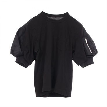 サカイ ドッキング ポケット付き 半袖Tシャツ 衣料品 トップス レディース 24-07169