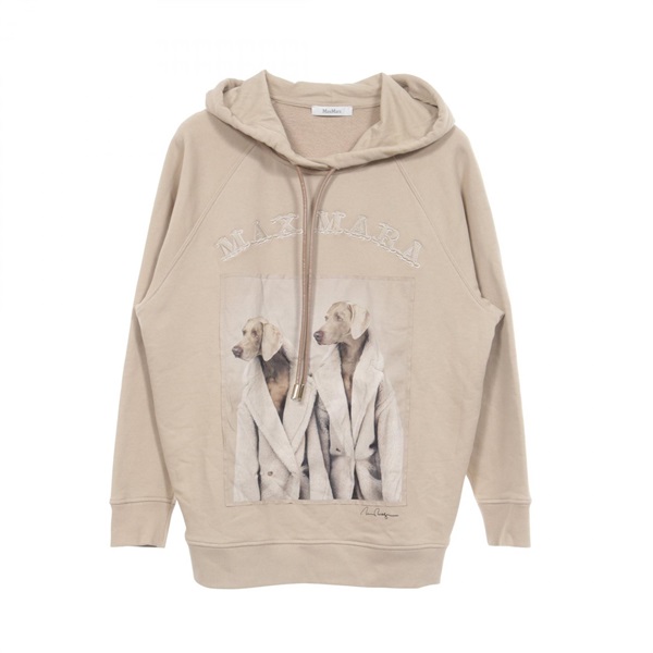 Max Mara マックスマーラ　ウェグマン　犬　プリント パーカー ベージュ マックスマーラ(MAX MARA)マックスマーラ LILLO ウェグマンプリント