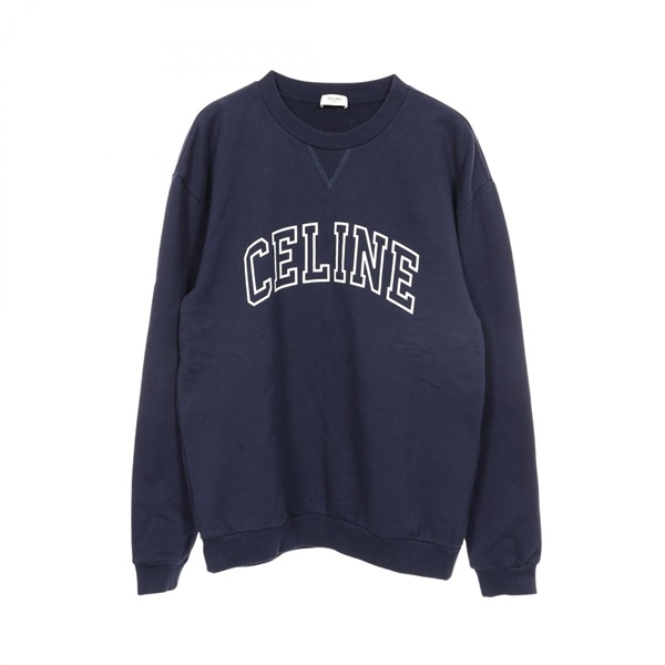セリーヌ ルーズフィット ロゴ クルーネック スウェット 衣料品 トップス メンズ