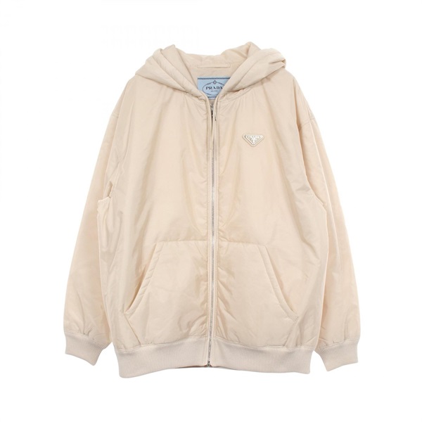プラダ Re-Nylon トライアングルロゴ 中綿入り フード付き その他ジャケット 衣料品 アウター レディース