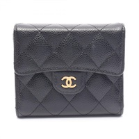 シャネル クラシックスモールウォレット 三つ折り財布 財布 レディース A82288
