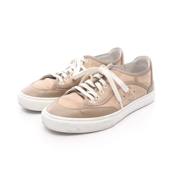 美品 Hermes エルメス ゲット スニーカー ロゴ ローカット 26cm相当 エルメス(HERMES)エルメス ゲット スニーカー 靴 メンズ