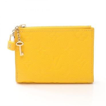 ルイ・ヴィトン ポルトフォイユ リサ モノグラムアンプラント ギンコイエロー 二つ折り財布 財布 レディース M13579