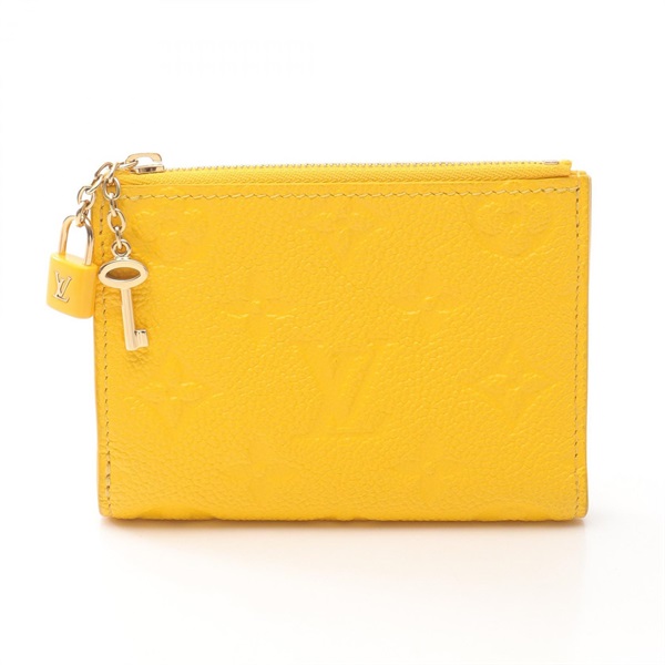 ルイ・ヴィトン ポルトフォイユ リサ モノグラムアンプラント ギンコイエロー 二つ折り財布 財布 レディース M13579